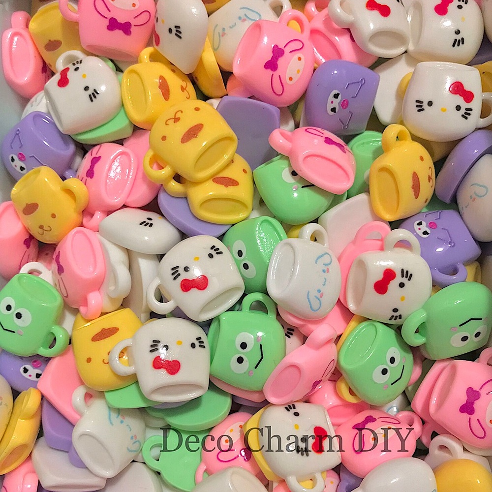 Mix Cup Sanrio Cute Charms for Jewelry Making
